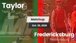 Matchup: Taylor  vs. Fredericksburg  2020