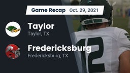 Recap: Taylor  vs. Fredericksburg  2021