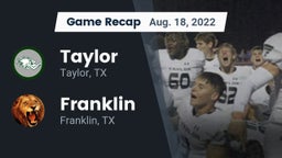 Recap: Taylor  vs. Franklin  2022
