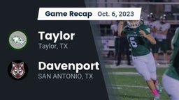 Recap: Taylor  vs. Davenport  2023