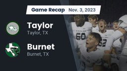 Recap: Taylor  vs. Burnet  2023