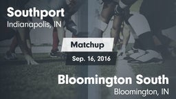 Matchup: Southport High vs. Bloomington South  2016