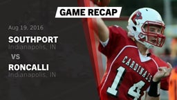 Recap: Southport  vs. Roncalli  2016