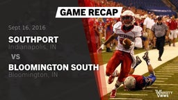 Recap: Southport  vs. Bloomington South  2016