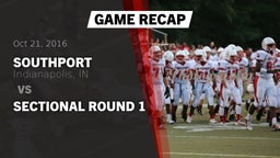 Recap: Southport  vs. Sectional Round 1 2016