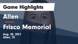 Allen  vs Frisco Memorial  Game Highlights - Aug. 20, 2021