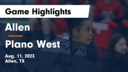 Allen  vs Plano West  Game Highlights - Aug. 11, 2023
