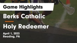 Berks Catholic  vs Holy Redeemer Game Highlights - April 1, 2023