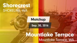 Matchup: Shorecrest High vs. Mountlake Terrace  2016