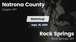 Matchup: Natrona County High vs. Rock Springs  2020