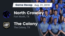 Recap: North Crowley  vs. The Colony  2018
