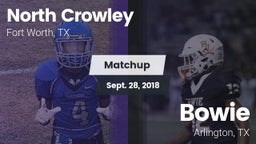Matchup: North Crowley High vs. Bowie  2018