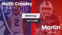 Matchup: North Crowley High vs. Martin  2018