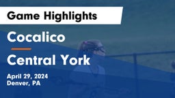 Cocalico  vs Central York  Game Highlights - April 29, 2024