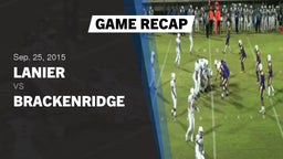Recap: Lanier  vs. Brackenridge  2015