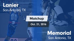Matchup: Lanier  vs. Memorial  2016