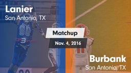 Matchup: Lanier  vs. Burbank  2016