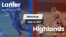 Matchup: Lanier  vs. Highlands  2017