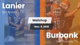 Matchup: Lanier  vs. Burbank  2018