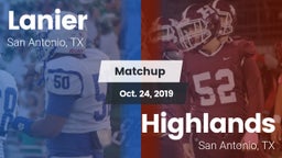 Matchup: Lanier  vs. Highlands  2019