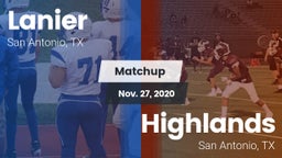 Matchup: Lanier  vs. Highlands  2020