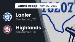 Recap: Lanier  vs. Highlands  2020