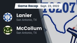 Recap: Lanier  vs. McCollum  2022