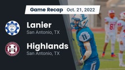 Recap: Lanier  vs. Highlands  2022