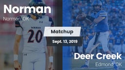 Matchup: Norman  vs. Deer Creek  2019