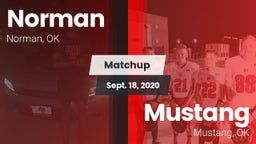 Matchup: Norman  vs. Mustang  2020