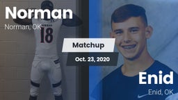Matchup: Norman  vs. Enid  2020