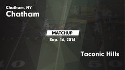Matchup: Chatham  vs. Taconic Hills 2016