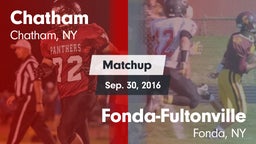 Matchup: Chatham  vs. Fonda-Fultonville  2016