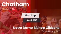 Matchup: Chatham  vs. Notre Dame Bishop Gibbons  2017