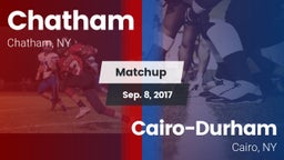 Matchup: Chatham  vs. Cairo-Durham  2017