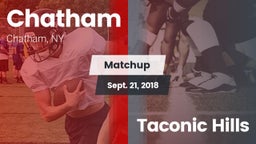 Matchup: Chatham  vs. Taconic Hills 2018