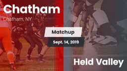 Matchup: Chatham  vs. Held Valley 2019