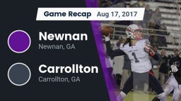 Recap: Newnan  vs. Carrollton  2017