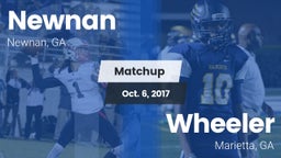 Matchup: Newnan  vs. Wheeler  2017
