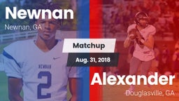 Matchup: Newnan  vs. Alexander  2018