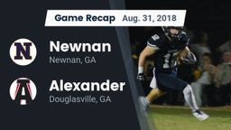 Recap: Newnan  vs. Alexander  2018