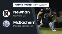 Recap: Newnan  vs. McEachern  2018
