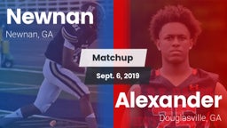 Matchup: Newnan  vs. Alexander  2019
