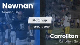 Matchup: Newnan  vs. Carrollton  2020