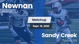 Matchup: Newnan  vs. Sandy Creek  2020