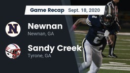 Recap: Newnan  vs. Sandy Creek  2020