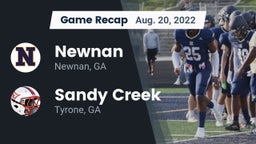 Recap: Newnan  vs. Sandy Creek  2022