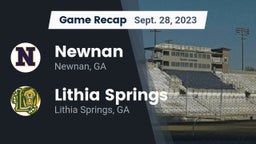 Recap: Newnan  vs. Lithia Springs  2023