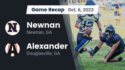 Recap: Newnan  vs. Alexander  2023
