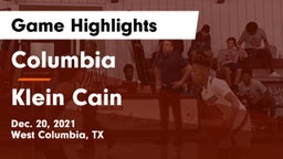 Columbia  vs Klein Cain  Game Highlights - Dec. 20, 2021